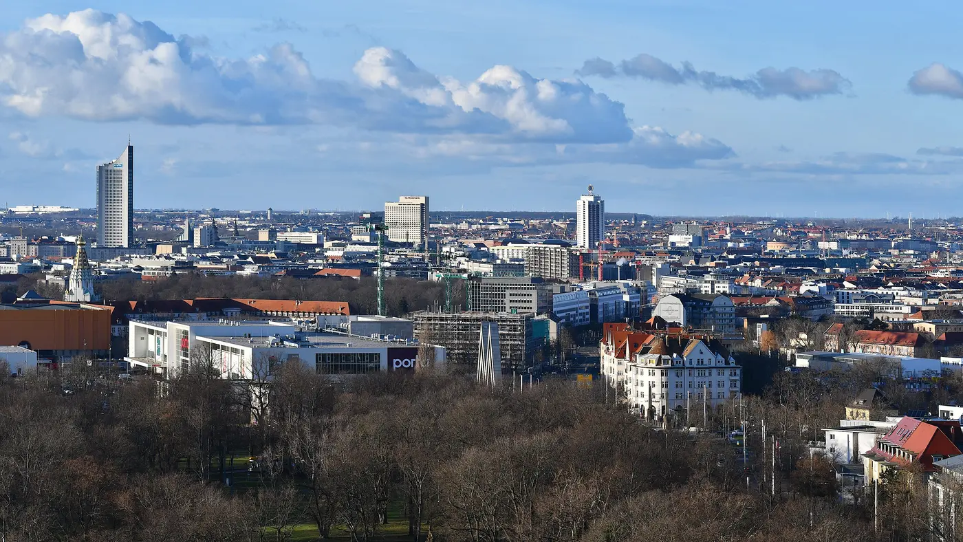 Leipzig skyline